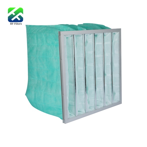 High Dust Holding Capacity Synthetic Air Filter Media pocket filter for ventilation syste