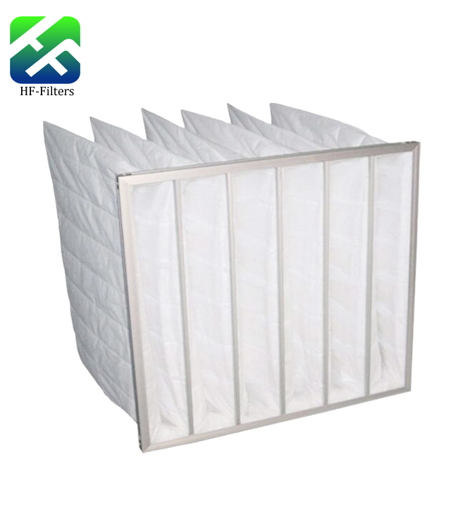 Customized High Dust Holding Capacity Frame pocket air filter for ahu