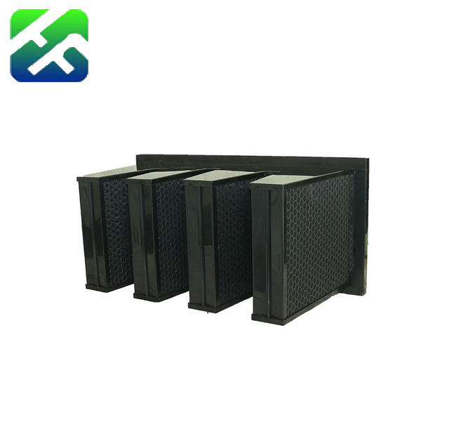 Factory Hepa Filter laminar flow hood v type active filter activated V bank activated Carbon Filter